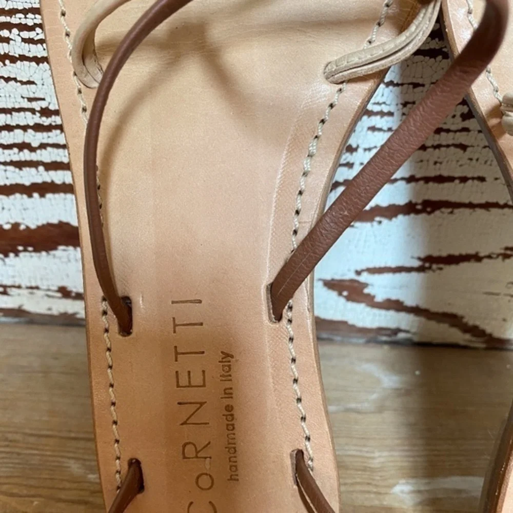 Cornettie Vulcanello Tan Sandal 8.5